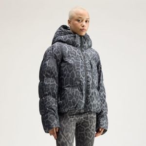 adidas Giacca Invernale Corta Imbottita Stampata By Stella Mccartney - Grigio
