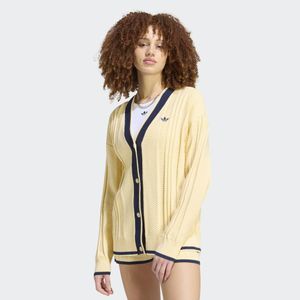 adidas Cable Knit Cardigan Donna - Neutro