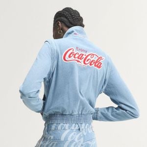 adidas Track Top X Coca-Cola Firebird Reg Denim - Blu