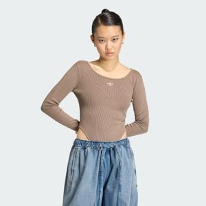 adidas Body A Manica Lunga Essentials Rib Washed - Blu