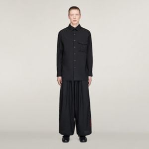 adidas Pantaloni Larghi Y-3 Gradient 3 Stripes Nylon - Nero