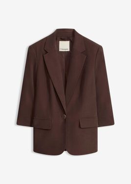 bonprix Blazer Morbido - Marrone