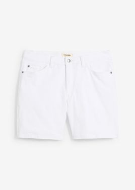 bonprix Bermuda Di Jeans Larghi Elasticizzati, Loose Fit - Bianco