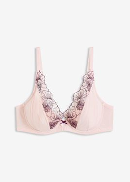 bonprix Reggiseno Con Coppe Preformate E Ricami Delicati - Rosa