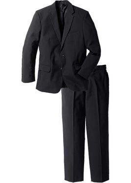 bonprix Completo (2 Pezzi) Giacca E Pantaloni, Regular Fit - Nero
