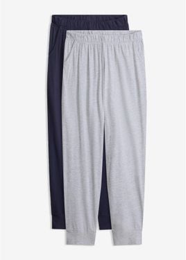 bonprix Pantaloni Da Pigiama Lunghi (Pacco Da 2) - Blu