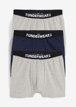 bonprix Boxer Aderenti (Pacco Da 3) - Blu