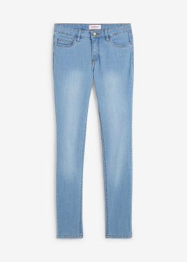 bonprix Jeans Skinny Elasticizzati, Vita Media - Blu