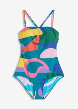 bonprix Costume Intero Con Effetto Modellante Leggero - Blu