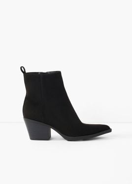 bonprix Stivaletti Texani Con Tacco A Blocco - Nero
