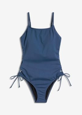 bonprix Costume Intero Con Laccetti Intrecciati - Blu