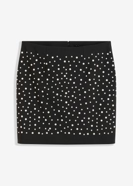 bonprix Minigonna Con Perle - Nero