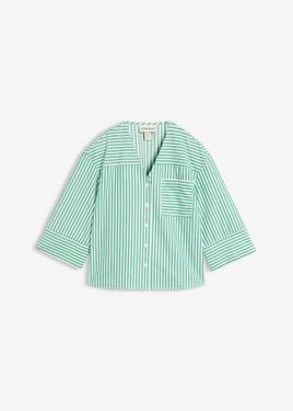 bonprix Camicetta A Righe - Verde