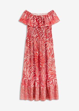 bonprix Abito Con Spalle Scoperte - Rosso