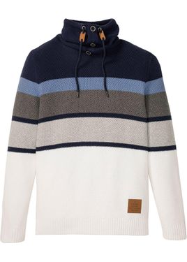 bonprix Maglione Con Collo Tubolare - Blu