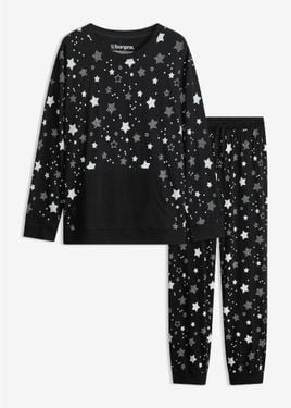 bonprix Pigiama Con Cotone Biologico - Nero