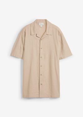 bonprix Camicia A Maniche Corte - Neutro