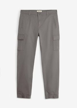 bonprix Pantaloni Cargo Elasticizzati Regular Fit A Gamba Affusolata - Grigio