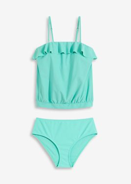 bonprix Tankini A Fascia Con Spalline Multiway (Set 2 Pezzi) - Verde