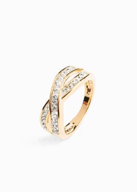 bonprix Anello Con Cristalli - Bianco
