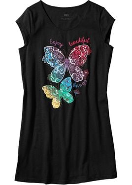 bonprix Camicia Da Notte Con Cotone Biologico - Nero