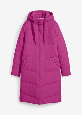 bonprix Giubbotto Trapuntato Con Fodera Teddy Al Cappuccio - Rosa