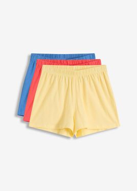 bonprix Pantaloni Pigiama Corti (Pacco Da 3) - Blu