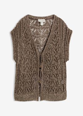 bonprix Gilet - Marrone