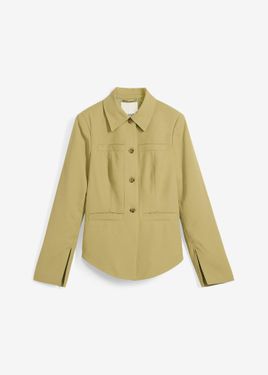 bonprix Giacca-Camicia Sfiancata - Verde