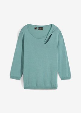 bonprix Maglione Con Dettagli - Verde