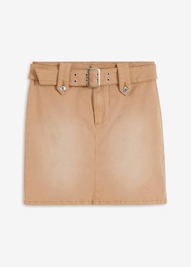 bonprix Minigonna Di Jeans Con Cintura - Neutro