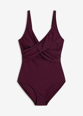 bonprix Costume Intero Con Effetto Modellante Leggero - Viola