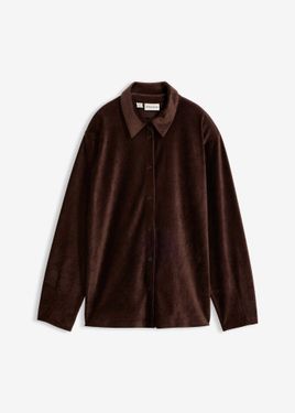 bonprix Camicia Di Velluto - Marrone