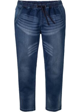 bonprix Jeans Di Felpa Slim Fit, Straight - Blu