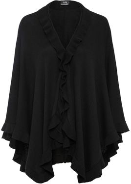 bonprix Poncho - Nero
