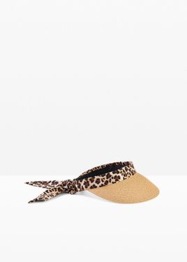bonprix Visiera Con Fascia Leopardata - Bianco
