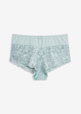 bonprix Culotte A Vita Alta Con Pizzo - Blu