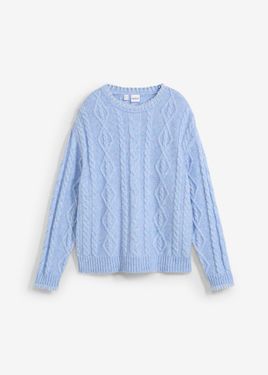 bonprix Maglione A Trecce - Blu