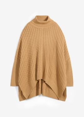 bonprix Maglione Oversize Stile Poncho - Neutro