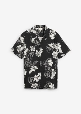 bonprix Camicia A Maniche Corte - Nero