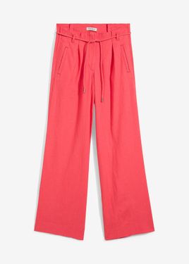 bonprix Pantaloni Paper Bag - Rosso