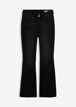 bonprix Jeans Bootcut Modellanti, Vita Media - Nero