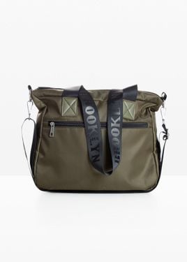 bonprix Borsa Sportiva Con Dettagli A Contrasto - Grigio