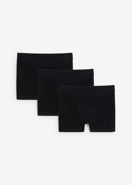 bonprix Boxer Aderenti Senza Cuciture (Pacco Da 3) - Nero