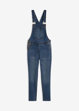bonprix Salopette Di Jeans Boyfriend Fit - Blu
