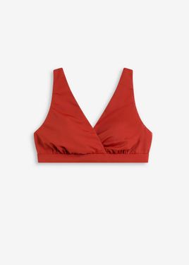 bonprix Reggiseno Bustier Per Bikini Con Scollatura A V - Rosso