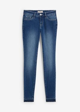 bonprix Jeans Skinny Elasticizzati, Vita Media - Blu