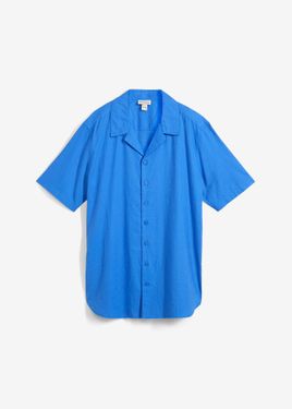 bonprix Camicia A Maniche Corte - Blu