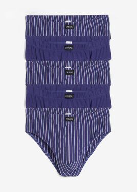 bonprix Slip Alto Con Cotone (Pacco Da - Blu
