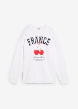 bonprix Felpa Oversize - Bianco